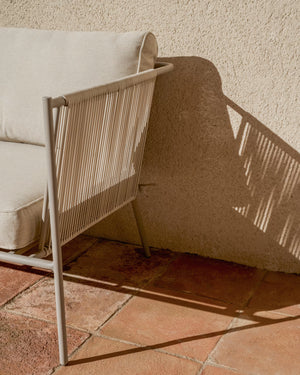 Kave Home Zivia loungestoel Taupe