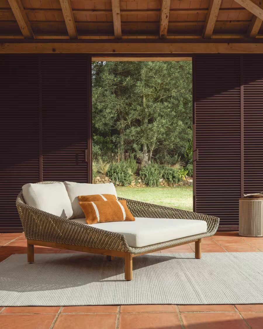 Kave Home Olbia ligbed Rattan