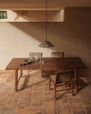 Kave Home Itani tuintafel 240x100 cm Bruin