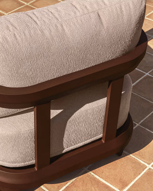 Kave Home Nerano loungestoel Bruin