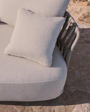 Kave Home Osani tuinbank 2-zits Ecru