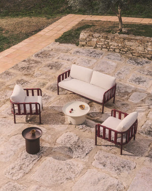 Kave Home Omala loungeset Burgundy