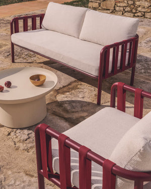 Kave Home Omala loungeset Burgundy