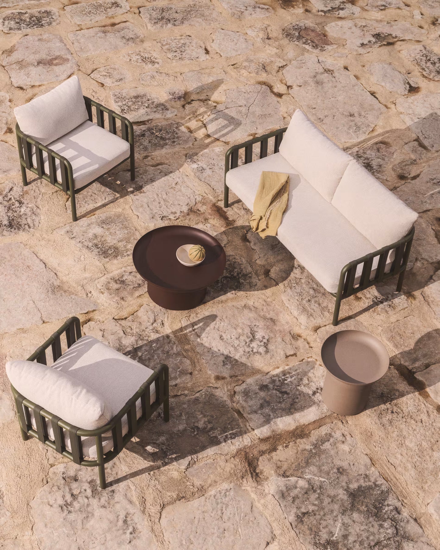 Kave Home Omala loungeset Groen