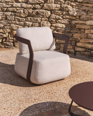 Kave Home Tamaris loungestoel Bruin