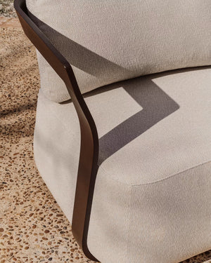 Kave Home Tamaris loungestoel Bruin