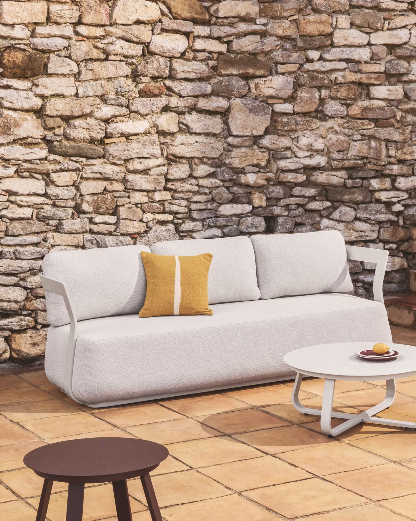 Kave Home Tamaris 3-zits tuinbank Taupe