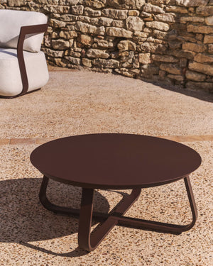 Kave Home Tamaris salontafel Ø80 cm Bruin