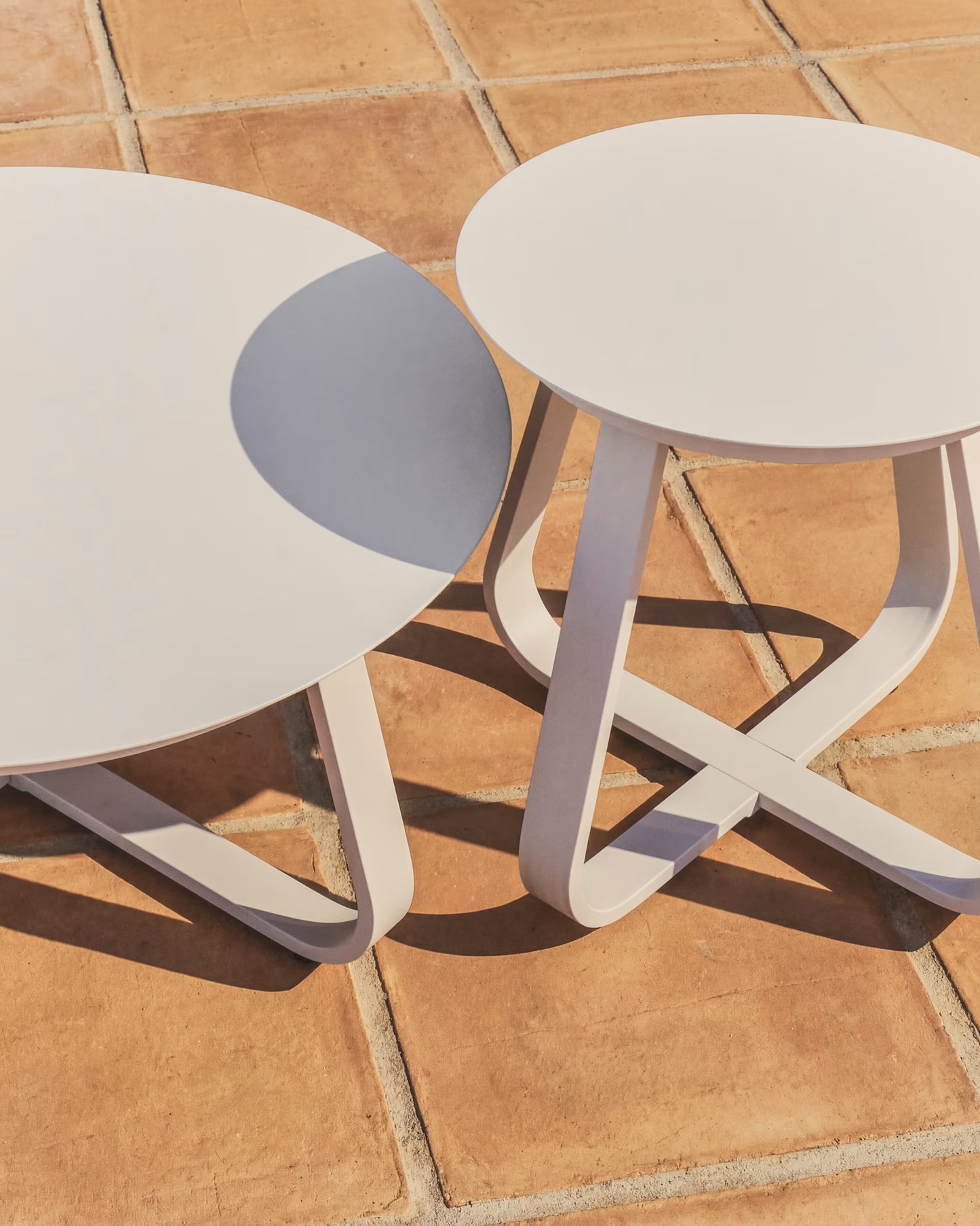 Kave Home Tamaris bijzettafel Ø48 cm Ecru