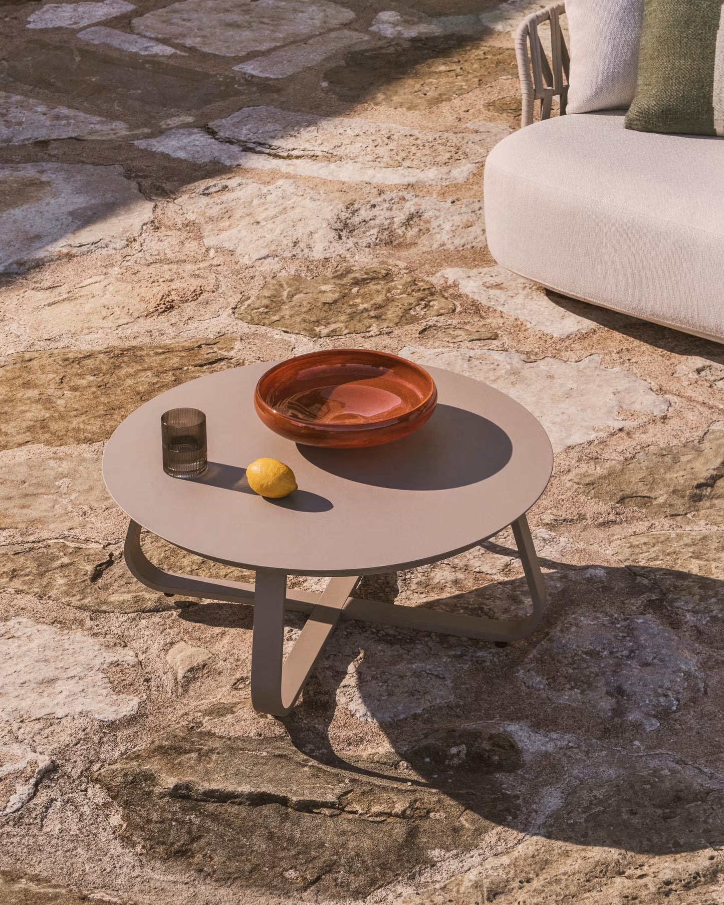 Kave Home Tamaris salontafel Ø80 cm Taupe