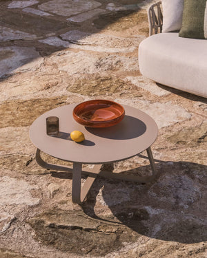 Kave Home Tamaris salontafel Ø80 cm Taupe