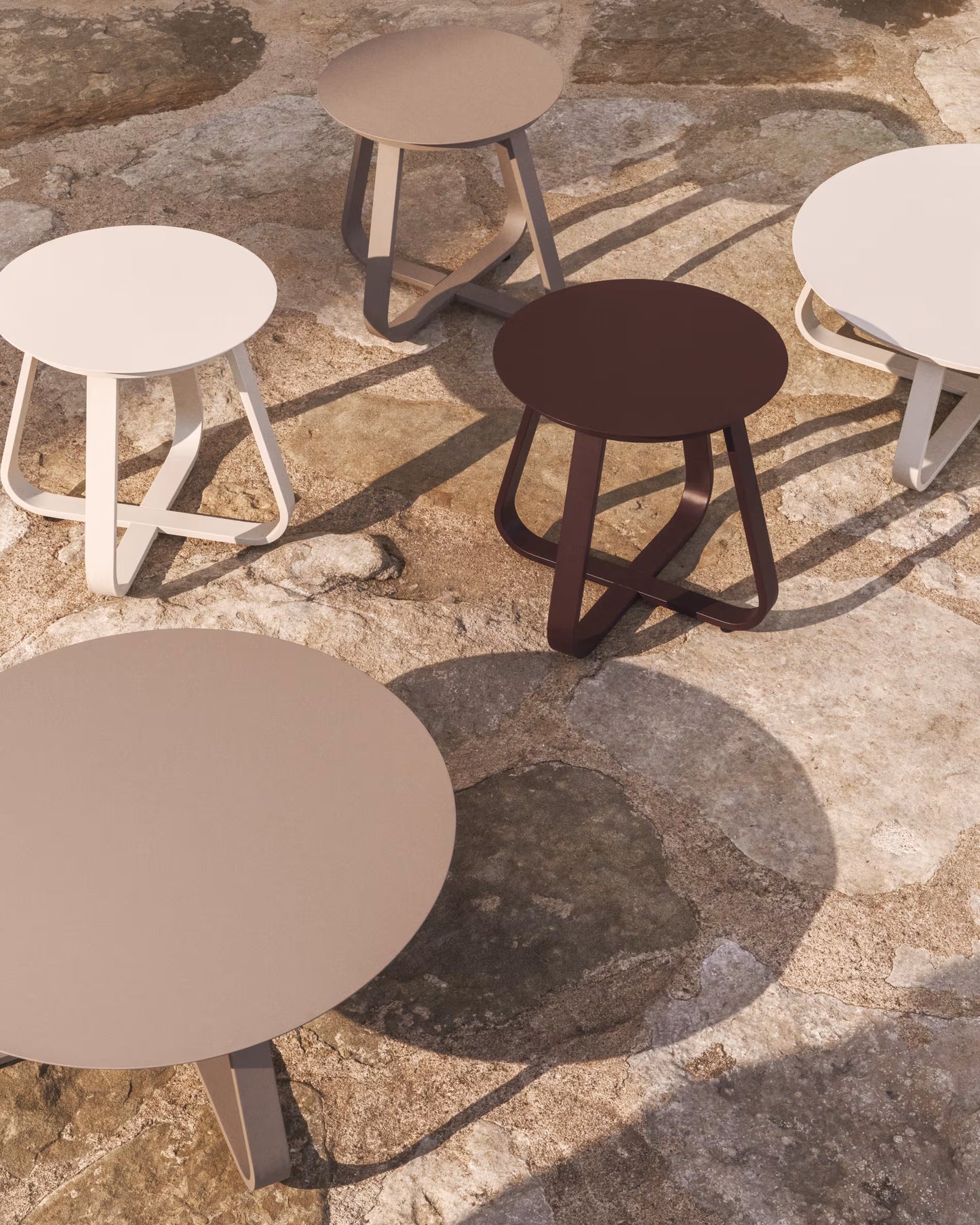 Kave Home Tamaris salontafel Ø80 cm Taupe