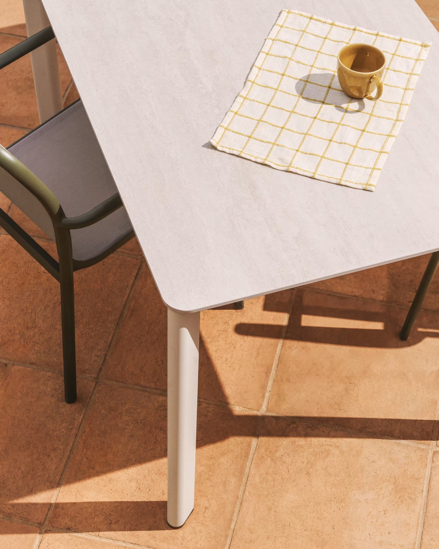 Kave Home Anafi tuintafel 180x90 cm Ecru