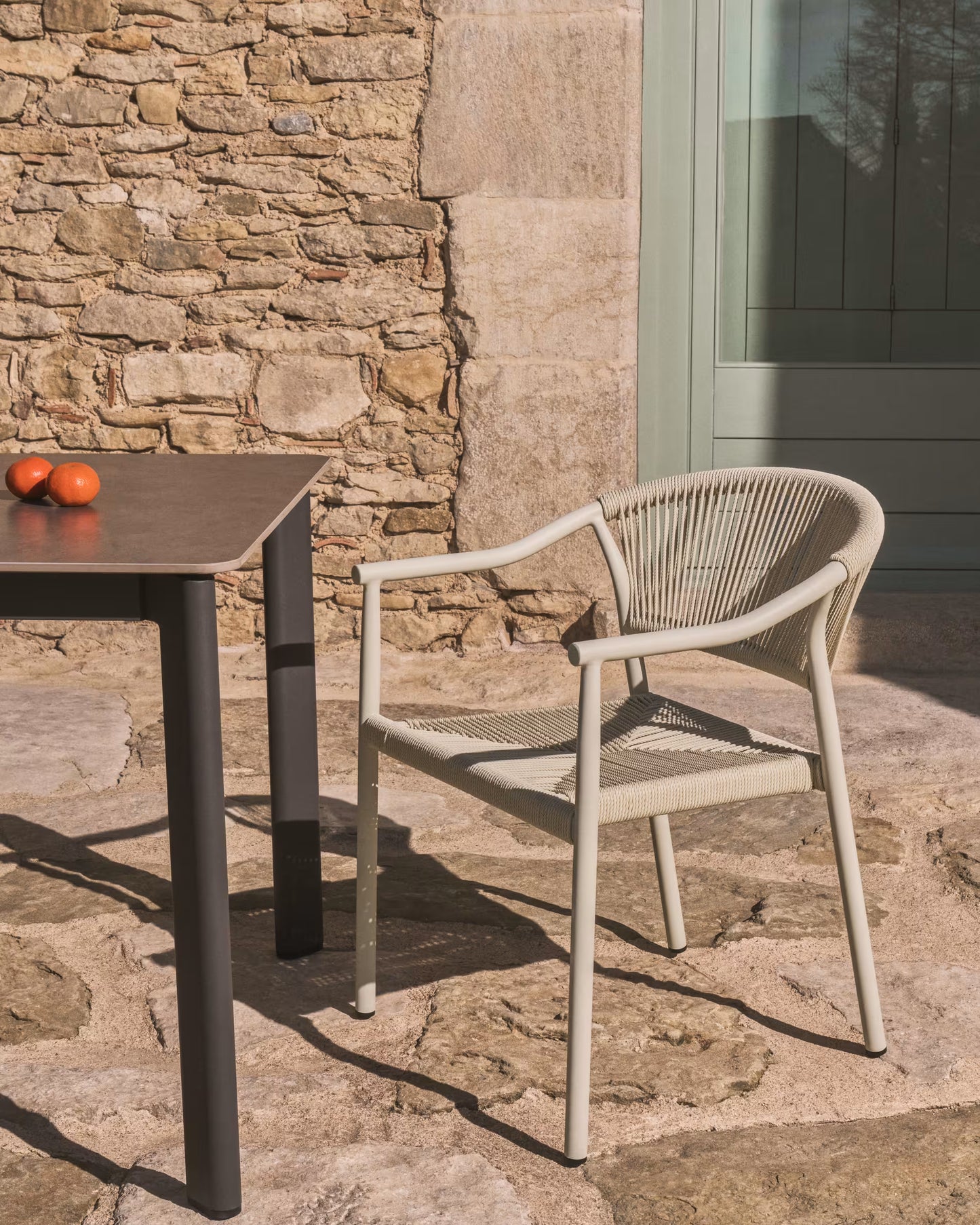 Kave Home Livadia tuinstoel Ecru