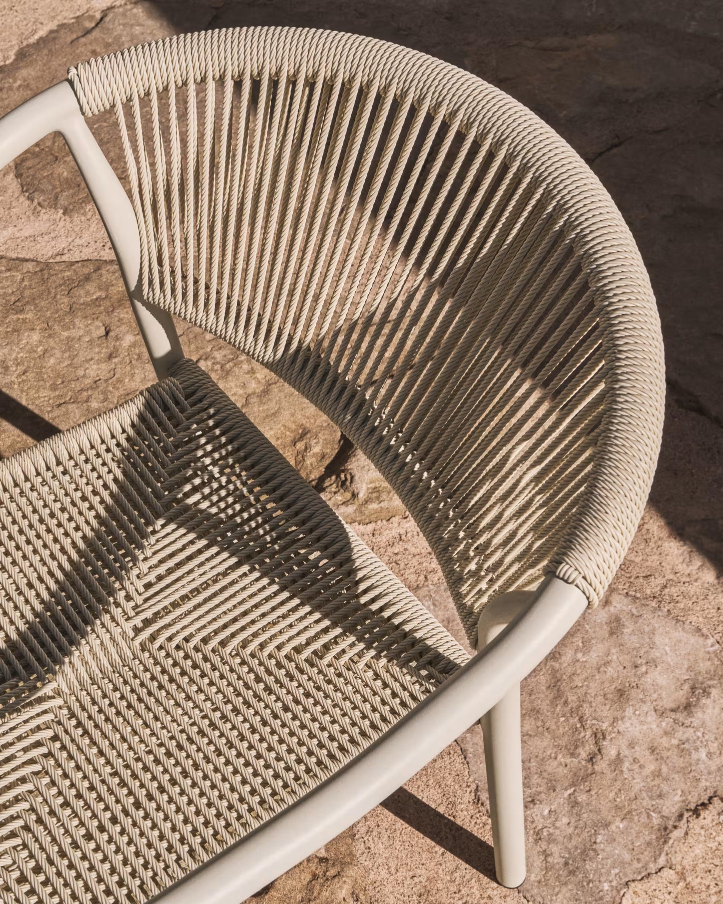 Kave Home Livadia tuinstoel Ecru