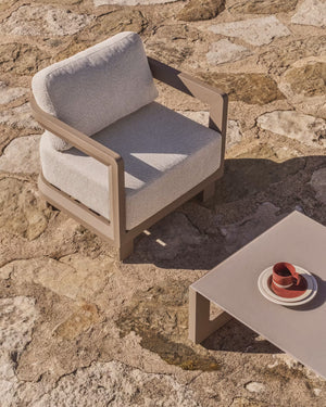 Kave Home Nerano loungestoel Taupe