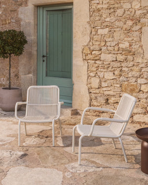 Kave Home Salis loungestoel Ecru