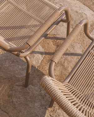 Kave Home Salis loungestoel Taupe