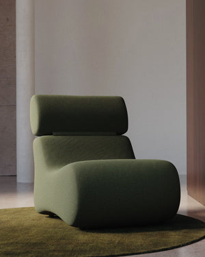 Kave Home Club fauteuil bouclé Donkergroen