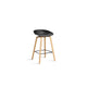 HAY About a Stool AAS 32 barkruk H65 Black 2.0 gelakt eiken voetensteun zwart