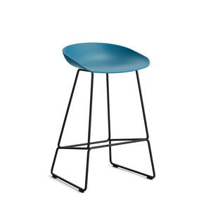 HAY About a Stool AAS 38 barkruk H65 zwart Azure Blue 2.0