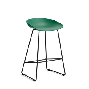 HAY About a Stool AAS 38 barkruk H65 zwart Teal Green 2.0
