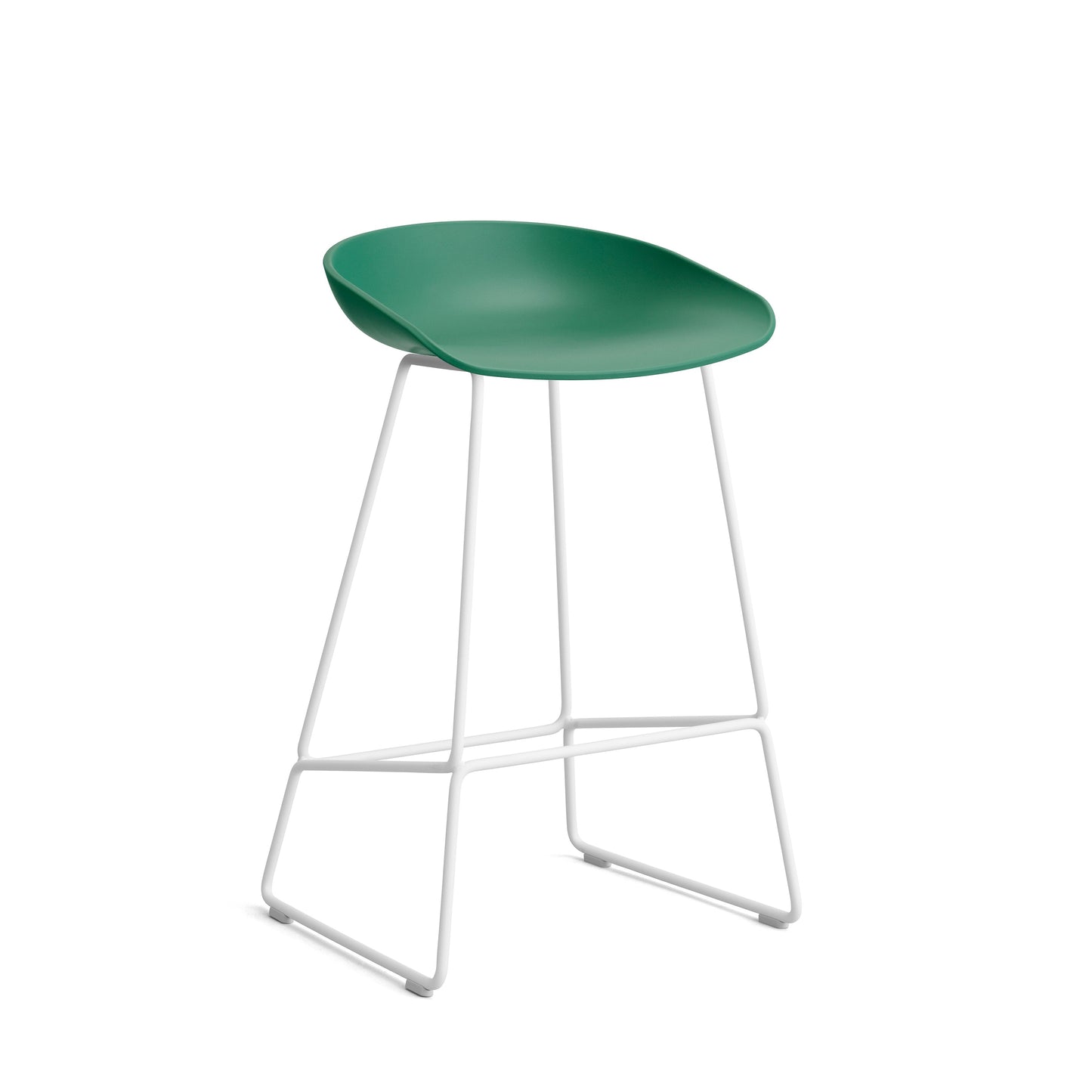HAY About a Stool AAS 38 barkruk H65 wit Teal Green 2.0