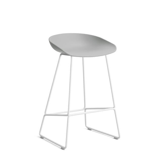 HAY About a Stool AAS 38 barkruk H65 wit Concrete Grey 2.0 - HAY About a Stool AAS 38 barkruk H65 wit Concrete Grey 2.0