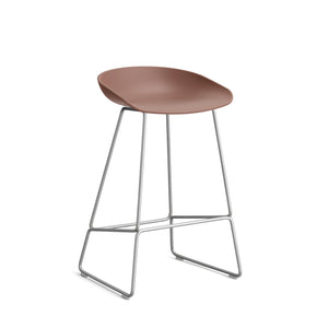 HAY About a Stool AAS 38 barkruk H65 Soft Brick 2.0 RVS