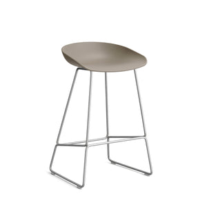 HAY About a Stool AAS 38 barkruk H65 Khaki 2.0 RVS