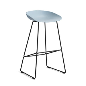HAY About a Stool AAS 38 barkruk H75 zwart Slate Blue 2.0