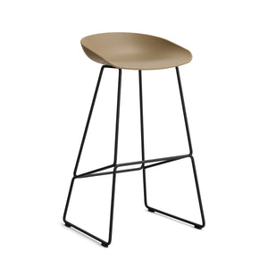 HAY About a Stool AAS 38 barkruk H75 zwart Clay 2.0