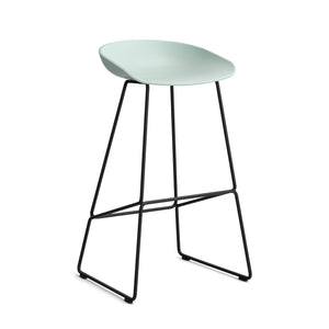 HAY About a Stool AAS 38 barkruk H75 zwart Dusty Mint 2.0