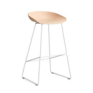 HAY About a Stool AAS 38 barkruk H75 wit Pale Peach 2.0