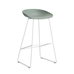 HAY About a Stool AAS 38 barkruk H75 wit Fall Green 2.0