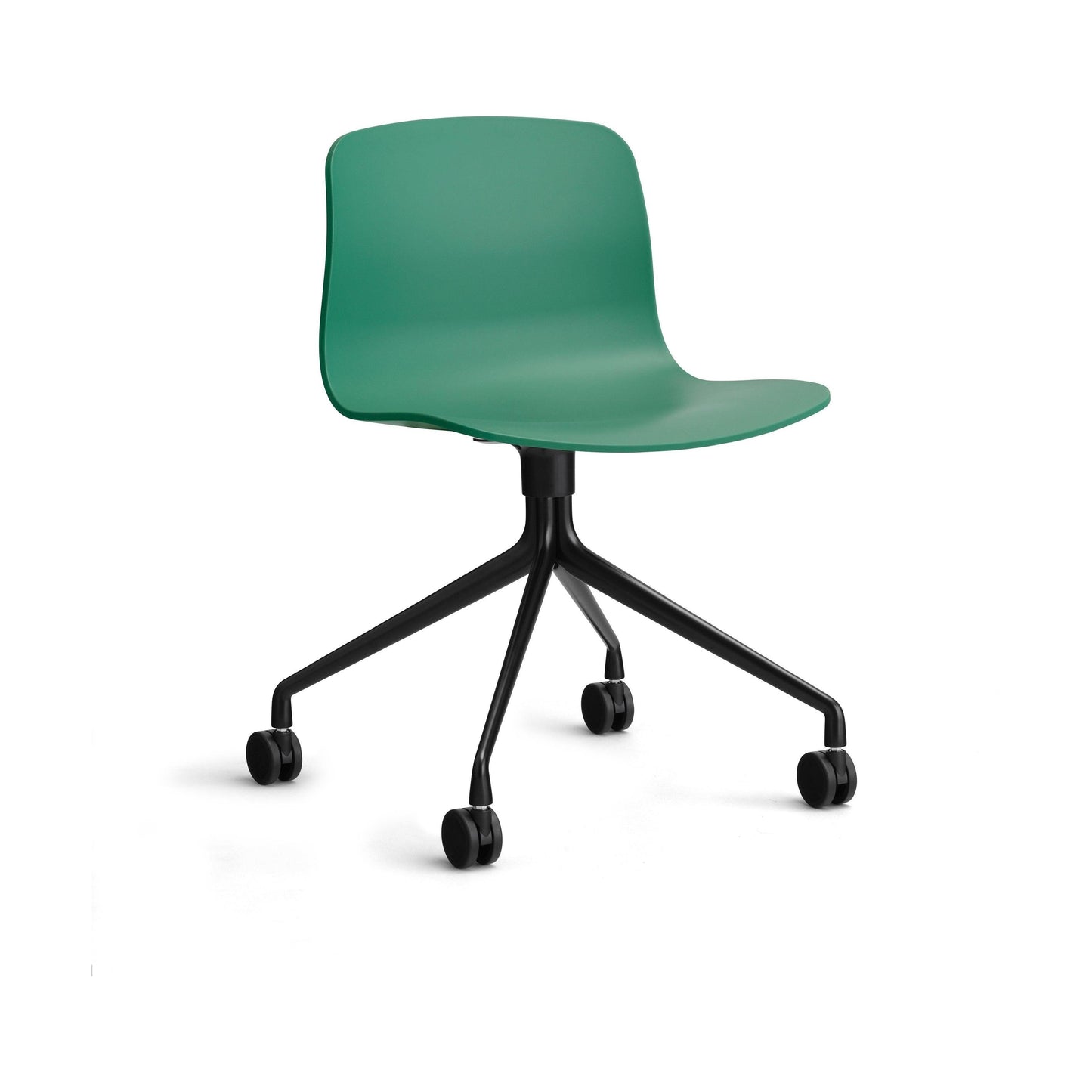 HAY About a Chair AAC 14 bureaustoel zwart Teal Green 2.0