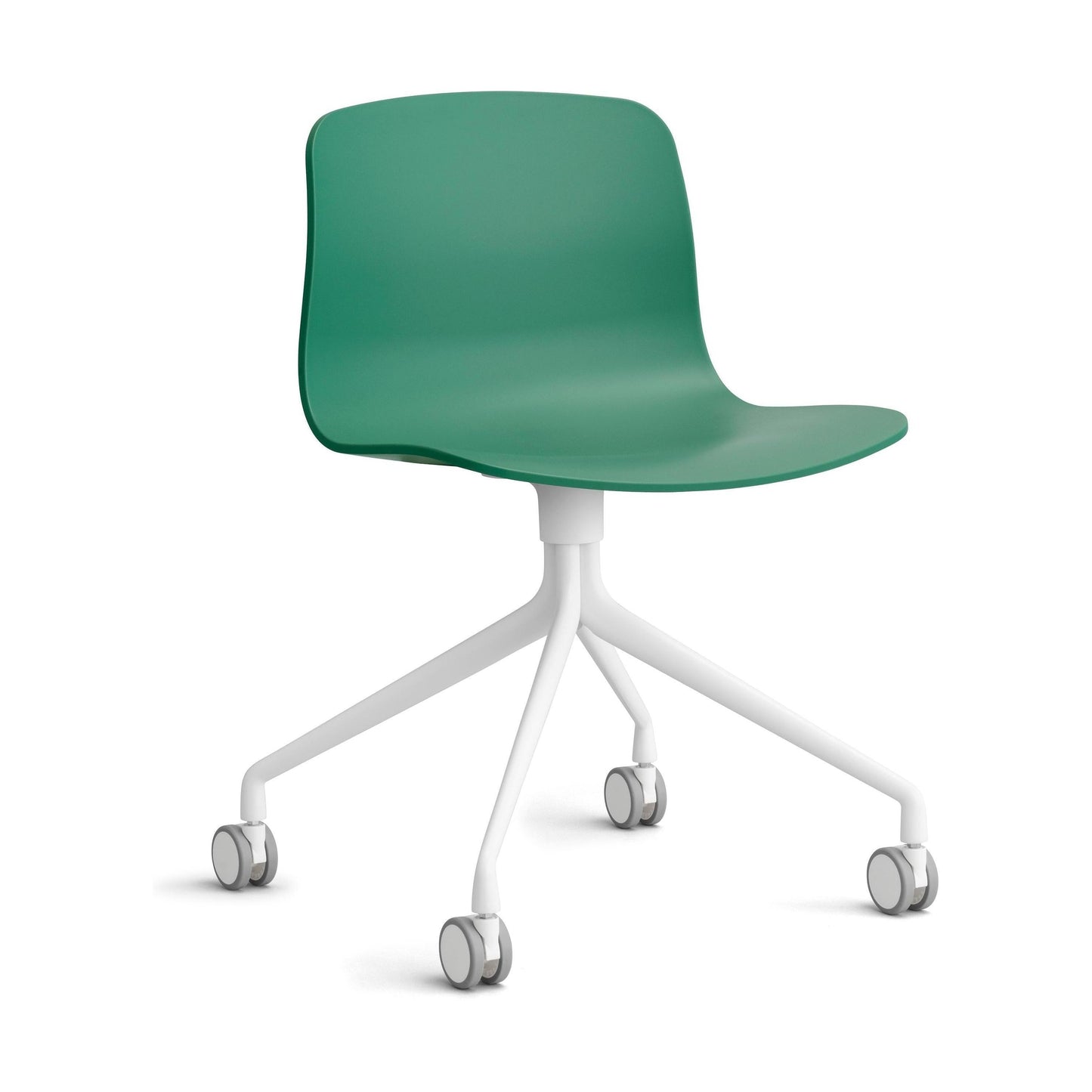 HAY About a Chair AAC 14 bureaustoel wit Teal Green 2.0