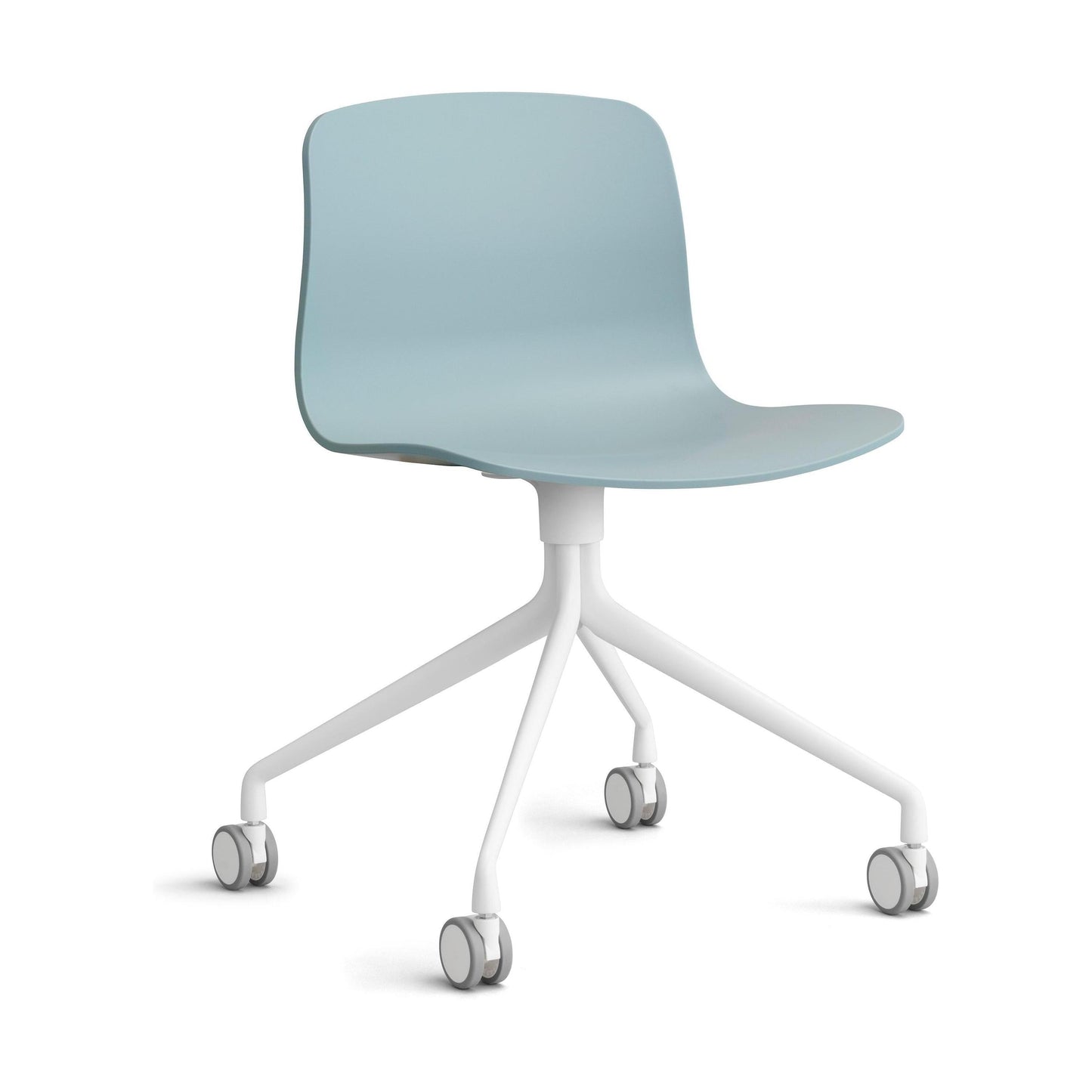 HAY About a Chair AAC 14 bureaustoel wit Dusty Blue 2.0