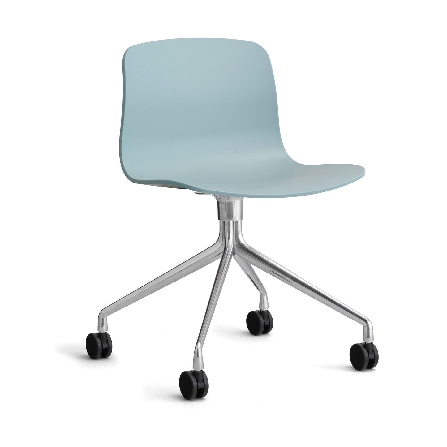 HAY About a Chair AAC 14 bureaustoel chroom Dusty Blue 2.0