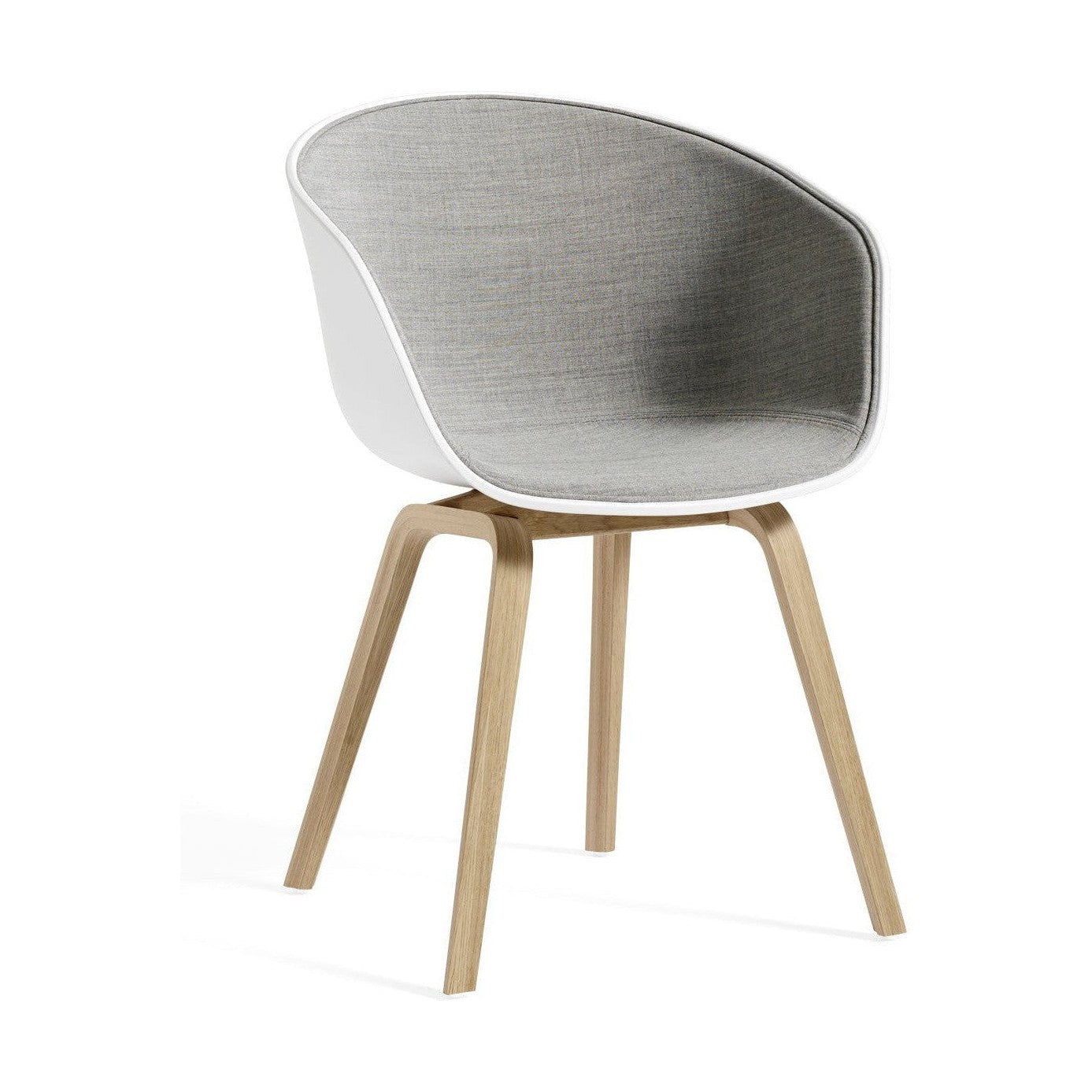 HAY About a Chair AAC 22 eetkamerstoel gelakt eiken gestoffeerd White 2.0
