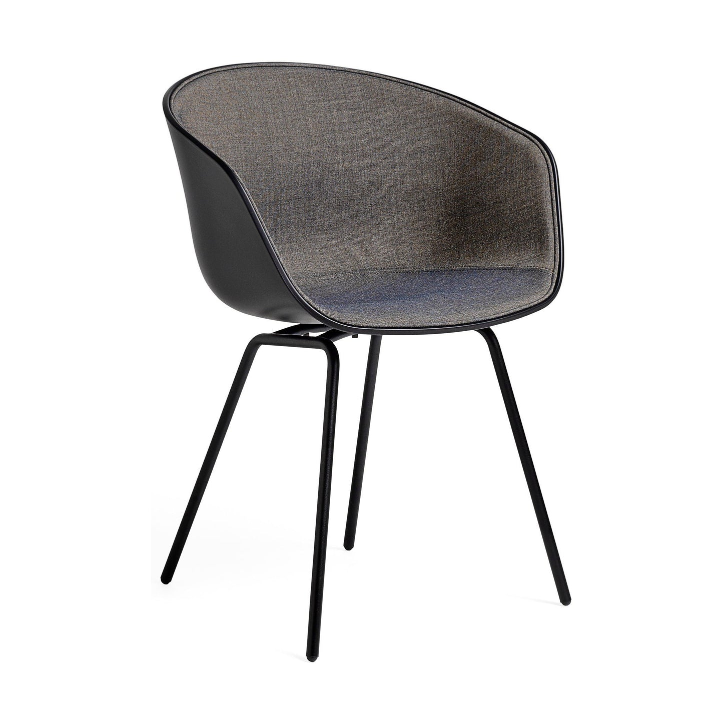 HAY About a Chair AAC 26 eetkamerstoel zwart staal gestoffeerd Black 2.0