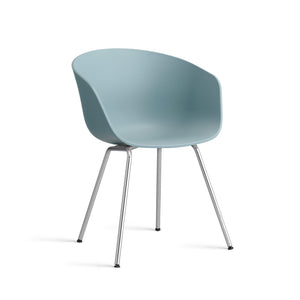 HAY About a Chair AAC 26 eetkamerstoel chroom Dusty Blue 2.0