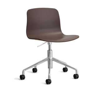 HAY About a Chair AAC 50 bureaustoel chroom Raisin 2.0