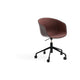 HAY About a Chair AAC 52 bureaustoel zwart Raisin 2.0 gestoffeerd Atlas 571