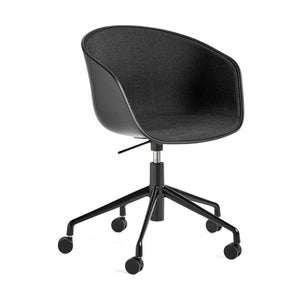 HAY About a Chair AAC 52 bureaustoel zwart Black 2.0 gestoffeerd Remix 183