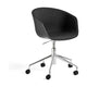 HAY About a Chair AAC 52 bureaustoel chroom Black 2.0 gestoffeerd Remix 183