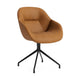 HAY About a Chair AAC 121 Soft eetkamerstoel Sense Cognac swivel zwart