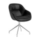 HAY About a Chair AAC 121 Soft eetkamerstoel Sierra Black swivel chroom