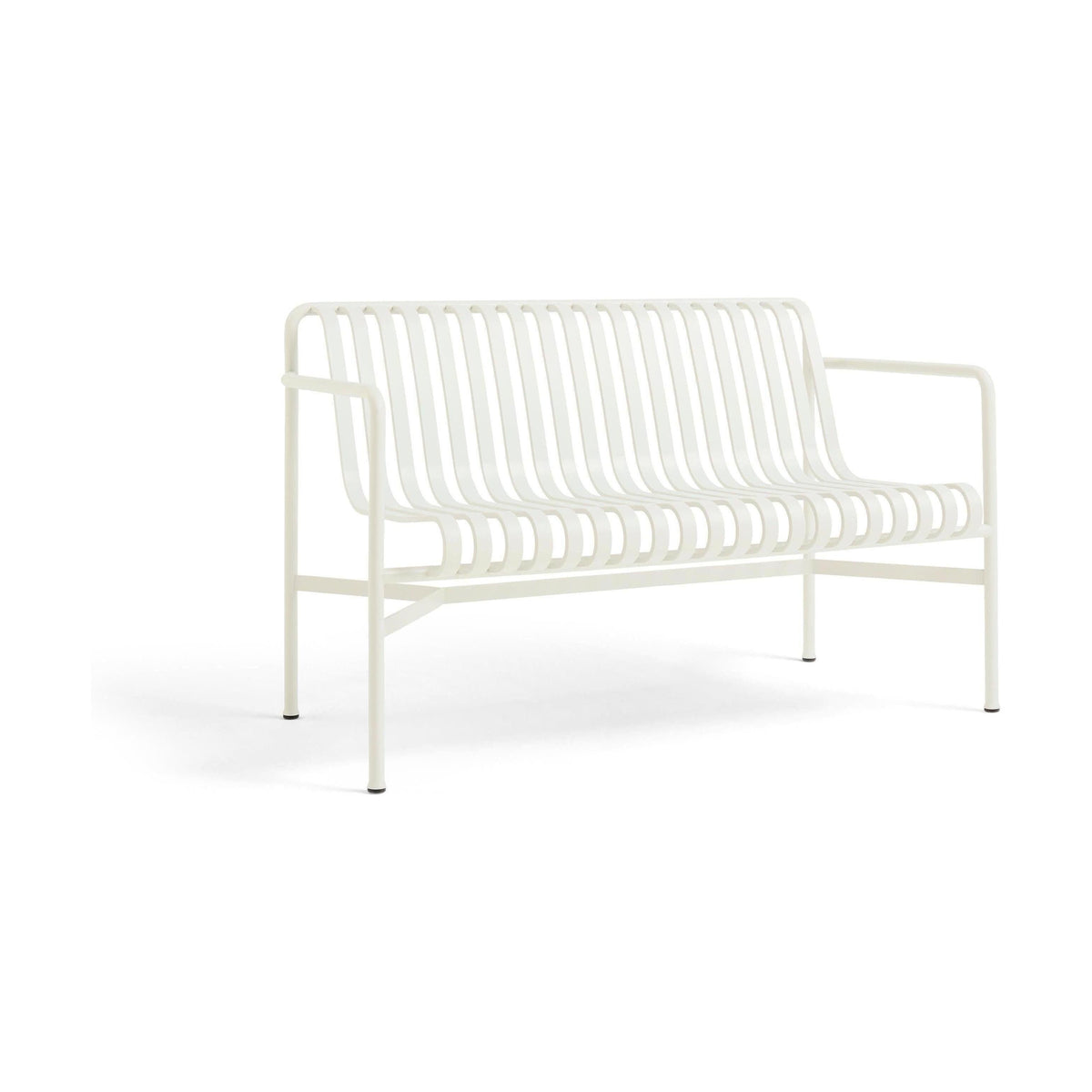 HAY Palissade tuinbank met armleuning Cream White