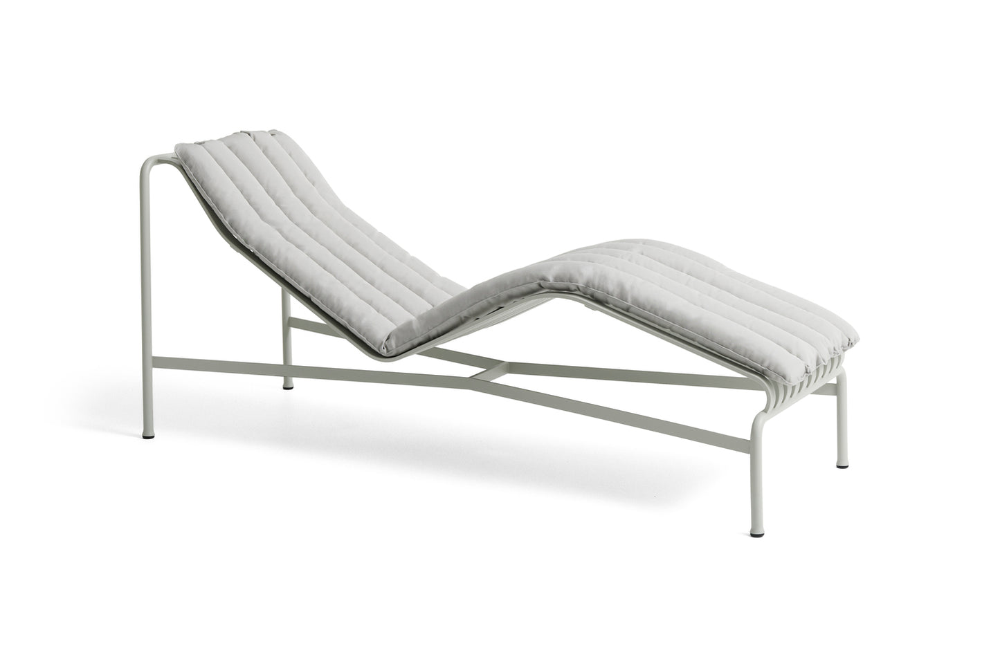 HAY Palissade soft quilted chaise lounge kussen sky grey